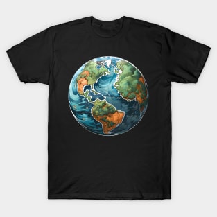 Fantasy Earth Globe T-Shirt